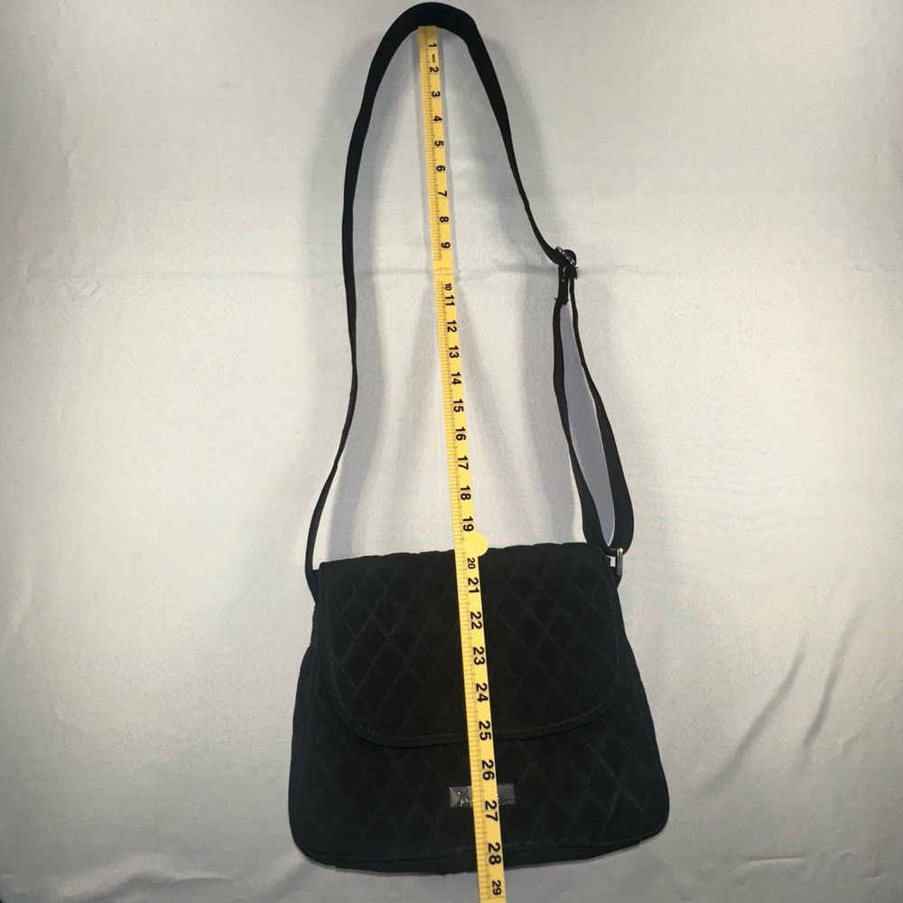 Vera Bradley Purse Crossbody Black Quilted - Picture 11 of 11